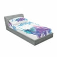 thumbnail image 3 of Ambesonne Saying Fitted Sheet & Pillow Sham Set, Tropical Vibe, Full, Multicolor, 3 of 3