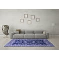 thumbnail image 3 of Ahgly Company Indoor Round Oriental Blue Industrial Area Rugs, 3' Round, 3 of 4