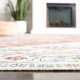 thumbnail image 6 of SAFAVIEH Arizona Tyler Oriental Machine Washable Area Rug, Ivory/Rust, 8' x 10', 6 of 13