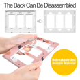 thumbnail image 4 of Yayeee Rocker Switch Wall Plate 2-Gang 4.7"x4.6" Home Decorative Outlet Cover, Pink Cartoon Halloween, 4 of 6
