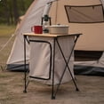 thumbnail image 2 of twisto Foldable Camping Cabinet Multi-Functional Folding Camping Storage Cabinet Large Capacity Foldable Camp Table with Storage for Picnickers, Backyard, 2 of 10