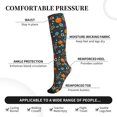 thumbnail image 2 of Rateoe Autumn with Pumpkins Compression Socks for Women and Men 20-30mmHg-Circulation Support Socks Knee High Nurse Pregnant Running Medical and Travel Athletic, 2 of 7
