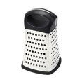 thumbnail image 1 of Effortless Kitchen Tool for Cheese, Vegetables & Potatoes Curved Stainless Steel 4-Sided Box Grater, 1 of 8