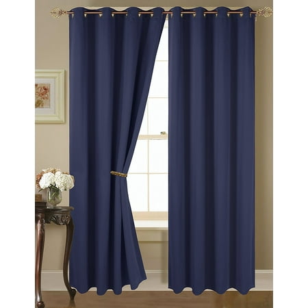 Empire Amber Solid Thermal Blackout Grommet Window Curtain Panel