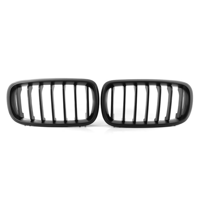 Parrilla Reemplazo negro de la parrilla de la parrilla del riñón del parachoques delantero para BMW Tomshoo Parrilla
