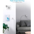 thumbnail image 5 of 8AC2USB1Type-C port socket for travel, portable cough storage, wiring board with multiple slots and multiple holes,white, 5 of 17