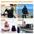 thumbnail image 6 of CHAOYUNYI Dry Wet Gym Backpack with Shoe Compartment and Wet Pocket for Women Water Resistant Sports Bag for Swimming Beach Yoga Travel, Black M, 6 of 8