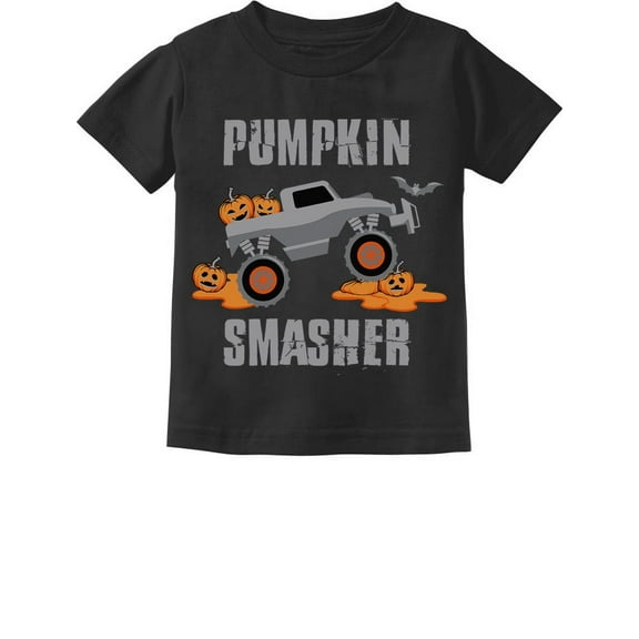 Tstars Pumpkin Smasher Jack O' Lantern Halloween Toddler Kids T-Shirt 2T Black