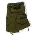 thumbnail image 5 of MIUOWANP Men's Relaxed Cargo Shorts with Multi Pockets Solid Color Loose Fit Outdoor Sport Adjustable Cuffs Half Pants Size M(6)Army Green, 5 of 8