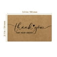 thumbnail image 4 of 50pcs Kraft Paper Thank You Card for Enterprise Store Business Package Decoration Card Thank You for Your Order Card Wholesale (type-1), 4 of 7