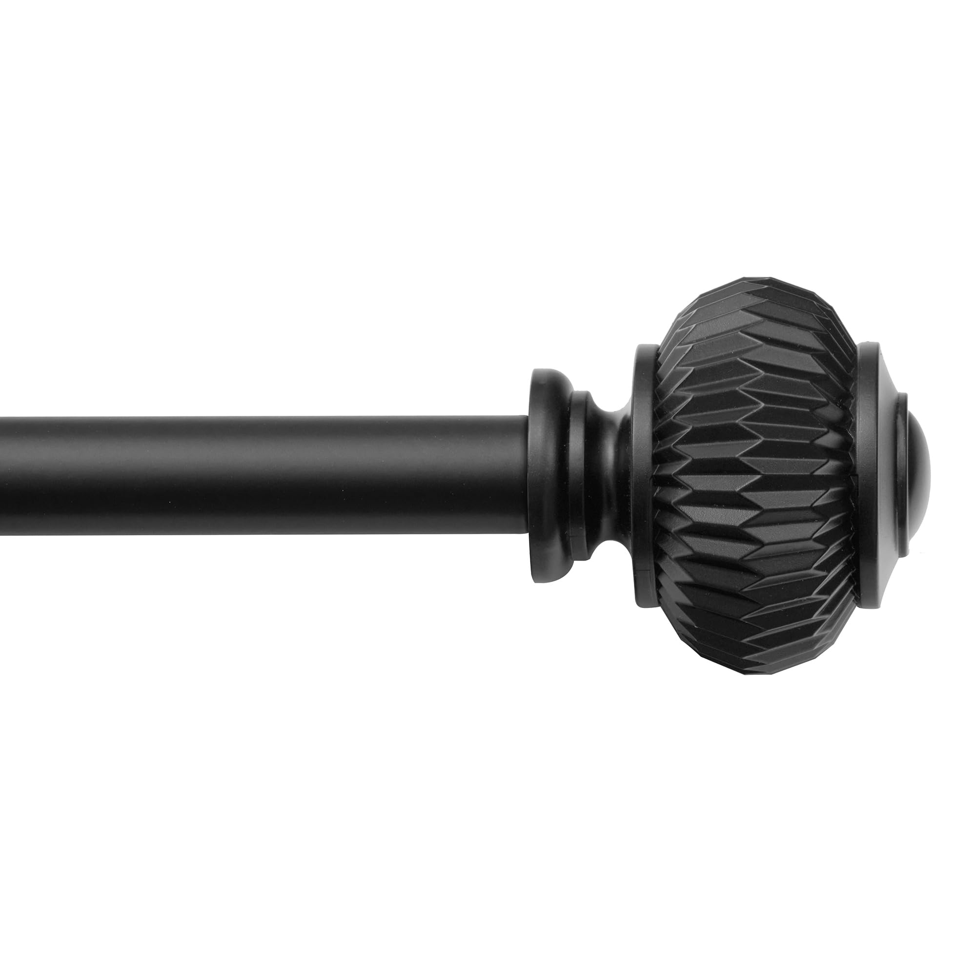 UTOPIA ALLEY Wall Mounted 3/4 Inch Curtain Rod - Curtain Rods For Windows 86 to 120 Inch, Adjustable Drapery Rods, Black Curtain Rods, Bedroom Curtain Rods, Tapestry Poles (Black, 86"-120")