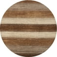 thumbnail image 1 of Ahgly Company Indoor Round Contemporary Saddle Brown Abstract Area Rugs, 7' Round, 1 of 6