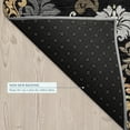 thumbnail image 5 of Addison Rugs Chantille Indoor/Outdoor Traditional Damask Black Machine Washable Rectangle Rug, 10' x 14', 5 of 8