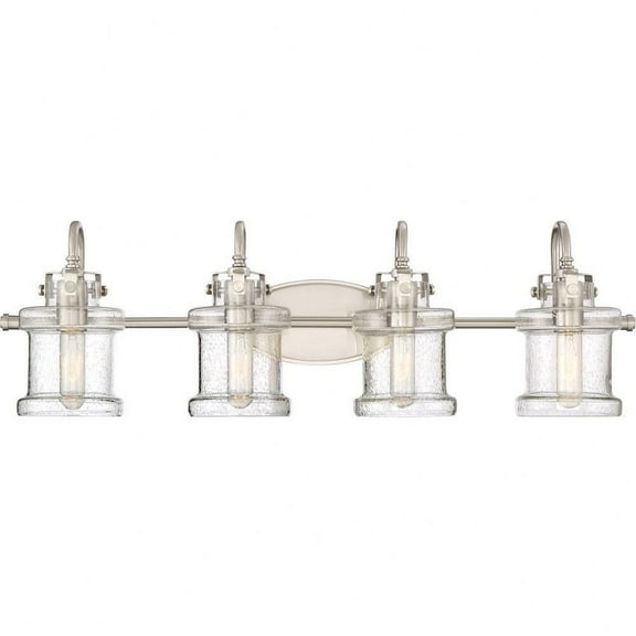 4 Light Transitional Vanity Light Fixture-Brushed Nickel Finish Bailey Street Home 71-Bel-2539243