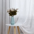 thumbnail image 6 of Haperlare White Sheer Curtains 95 inch Long Living Room Embroidered Semi Sheer Voile Window Curtain Tab Top Drapes for Bedroom, 52"Wx95"L, 2 Panels, 6 of 6