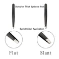 thumbnail image 6 of 3 Piece Stainless Steel Tweezer Set with Travel Case, Slant, Pointed and Flat Tweezers for Grooming, TIKA, 6 of 9