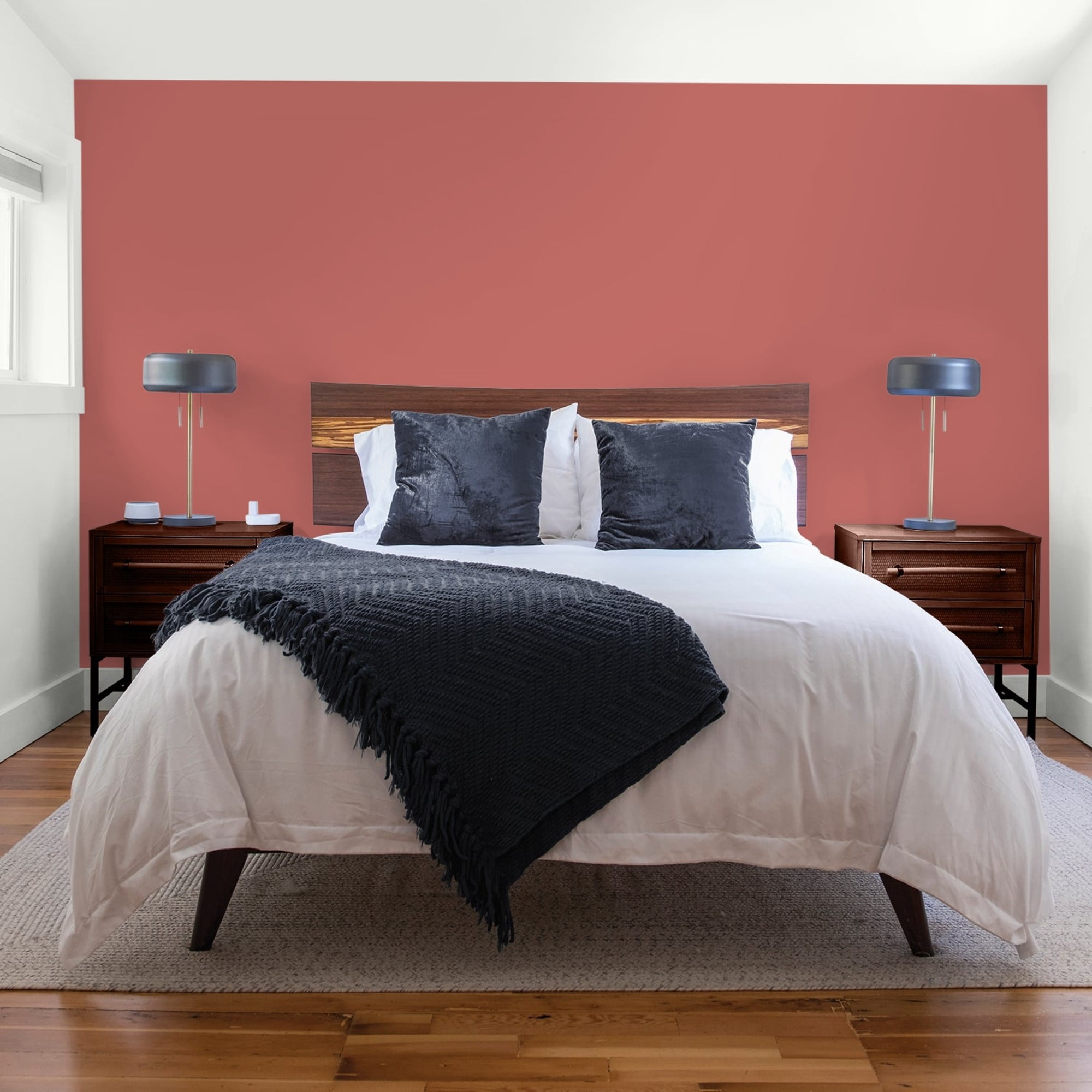 Glidden Fundamentals Sienna Red / Red, Flat Interior Paint, 1 Gallon