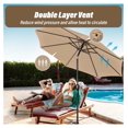 thumbnail image 5 of 9' Patio Umbrella Outdoor Table Market Yard Umbrella with Push Button Tilt/Crank, 5 of 7