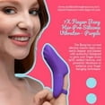 thumbnail image 2 of 7X Finger Bang Her Pro Silicone Vibrator - Purple, 2 of 2