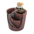 thumbnail image 4 of koolsoo Creative Landscape Decor Flowers Pot Resin Pots Figurines Resin Flower Pot for A, 4 of 5