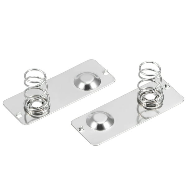 50 Pcs AA Battery Positive Spring Contact Nickeling Plate 29mmx11mm