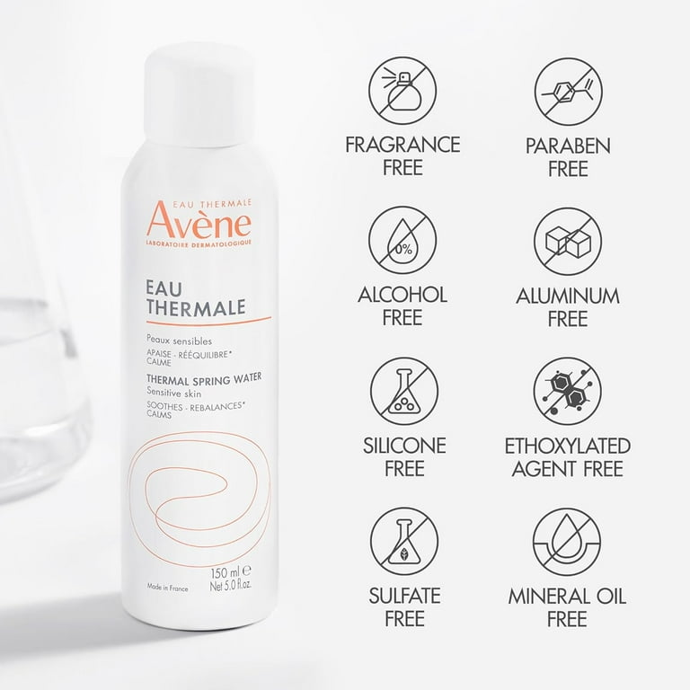 Eau Thermale Avene Thermal Spring Water, Soothing Calming Facial Mist Spray for Sensitive Skin, 5 fl.oz.