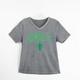 thumbnail image 6 of Women's Gameday Couture  Gray Seattle Sounders FC Relaxed Iconic Edge Rhinestone V-Neck T-Shirt, 6 of 7