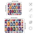 thumbnail image 4 of Yayeee Dish Drying Mat for Kitchen Counter 16"x18" Microfiber Absorbent Pad, Blue Jam Jars, 4 of 7