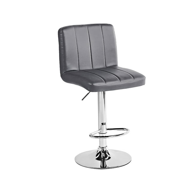 Bancos para barra con respaldo cuadrado COLOR gris HOMEASY