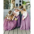 thumbnail image 4 of Topmaker Girl Toddler Full-Length Straight Tulle Tutu Lace Back Party Flower Girl Dress, 12-14 Years, 4 of 5