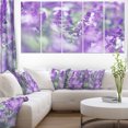 thumbnail image 1 of Beautiful Purple Mint Flowers - Large Flower Canvas Wall Art, 1 of 3