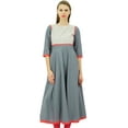 thumbnail image 1 of Bimba Women Designer Flared Anarkali Dress Cotton Kurta Chic Custom Kurti Long Tunic, 1 of 9
