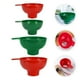 thumbnail image 2 of Embudo de plástico de boca ancha (4 unidades) para tarros de cristal, reutilizable, para mermelada, dispensador de líquidos, herramienta de cocina, embudo ancho., 2 of 7