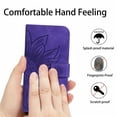thumbnail image 4 of Allytech OnePlus 9 Wallet Case with Crossbody Strap PU Leather Sunflower Embossed Cards Slots Stand Shockproof Flip Cover for Girls WOmen Case for OnePlus 9 - Darkpurple, 4 of 10