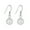 White, variant on Pink Season 1 Pair Dangle Earrings Allergy Free Unfading High Gloss Polishing Pendant Decoration Geometric Faux Crystal Bead Hook Drop Earrings Fashion Jewelry