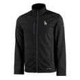 thumbnail image 2 of Men's Cutter & Buck Black Los Angeles Dodgers Evoke Eco Softshell Recycled Full-Zip Jacket, 2 of 3