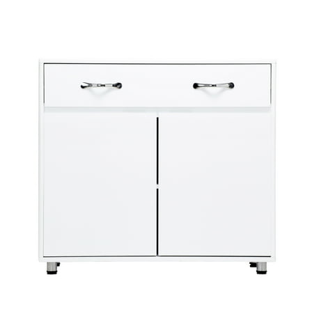 GZXS Two Door Side Table-White