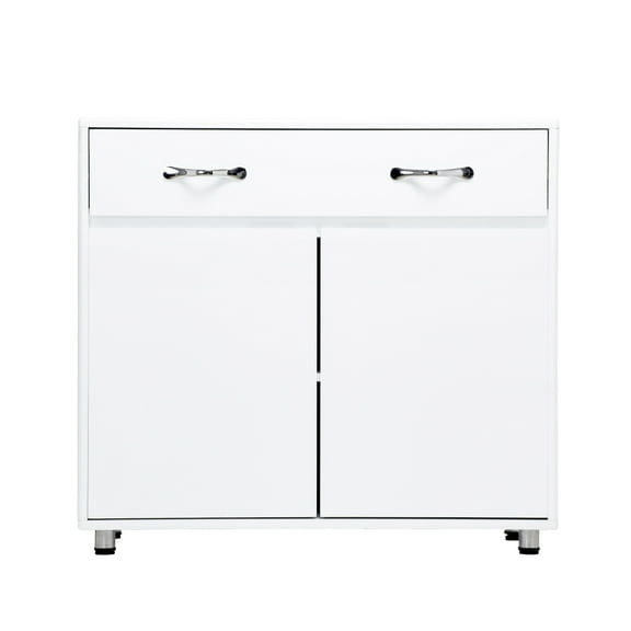 GZXS Two Door Side Table-White