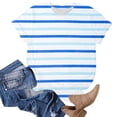 thumbnail image 4 of T-shirt Classique Polyvalent Quotidien à Manches Courtes Uni à Rayures Léopard Camouflage à Blocs de Couleur Décontracté à Col Rond pour Femmes 5 Chandail d'Entraînement Haut Actif pour Femmes Paquet Femmes Chemises Rayées pour Femmes Chandails Athlétiques Femmes, 4 of 4