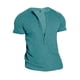 thumbnail image 1 of pstuiky Mangas cortas para hombre, Camisa informal de verano para hombre, con bloques de color, manga corta, solapa y media cremallera camisetas de hombre xxl, 1 of 5