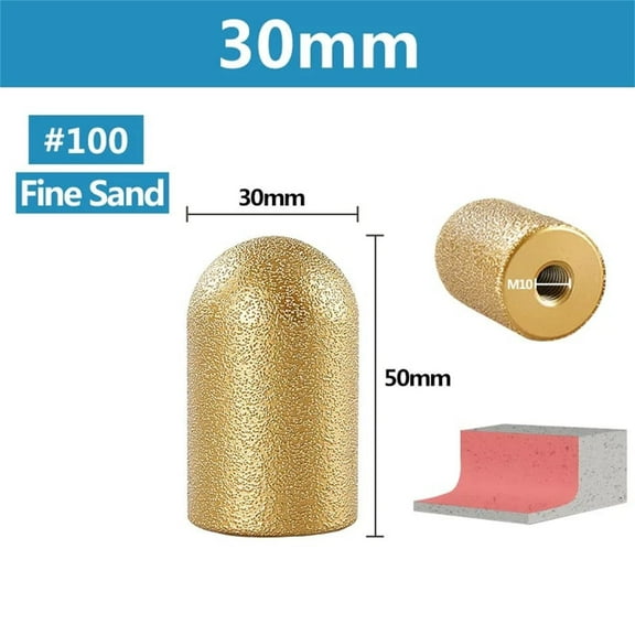 Merryso Diamond Brazed Finger Bit Grinding Wheel for Countertop Granite Quartz Edge Sink Hole Grinding - Fits 100mm Angle Grinder, Chip-Free Precision