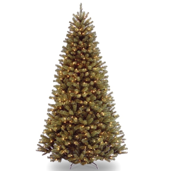 National Tree Company 6 ft. Pre-Lit Artificial Christmas Tree, Green, North Valley® Spruce, Clear Lights, Includes Stand