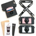 thumbnail image 6 of Wallet Phone Cases for iPhone 13, Cute Camera Design, Purse Flip Card Pouch Cover Soft Silicone Case with Adjustable Long Lanyard (White, iPhone 13), 6 of 14