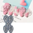 thumbnail image 3 of Bowknot Love Heart Nail Ornament Carving Mold Fingernail Decor Stamping Stencil, 3 of 8