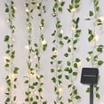thumbnail image 1 of Guirnalda de luces solares para exteriores de 10 m con 100 LED, guirnalda de luces de hiedra artificial para jardín, patio, hogar, celebraciones al aire libre y decoración de bodas., 1 of 5