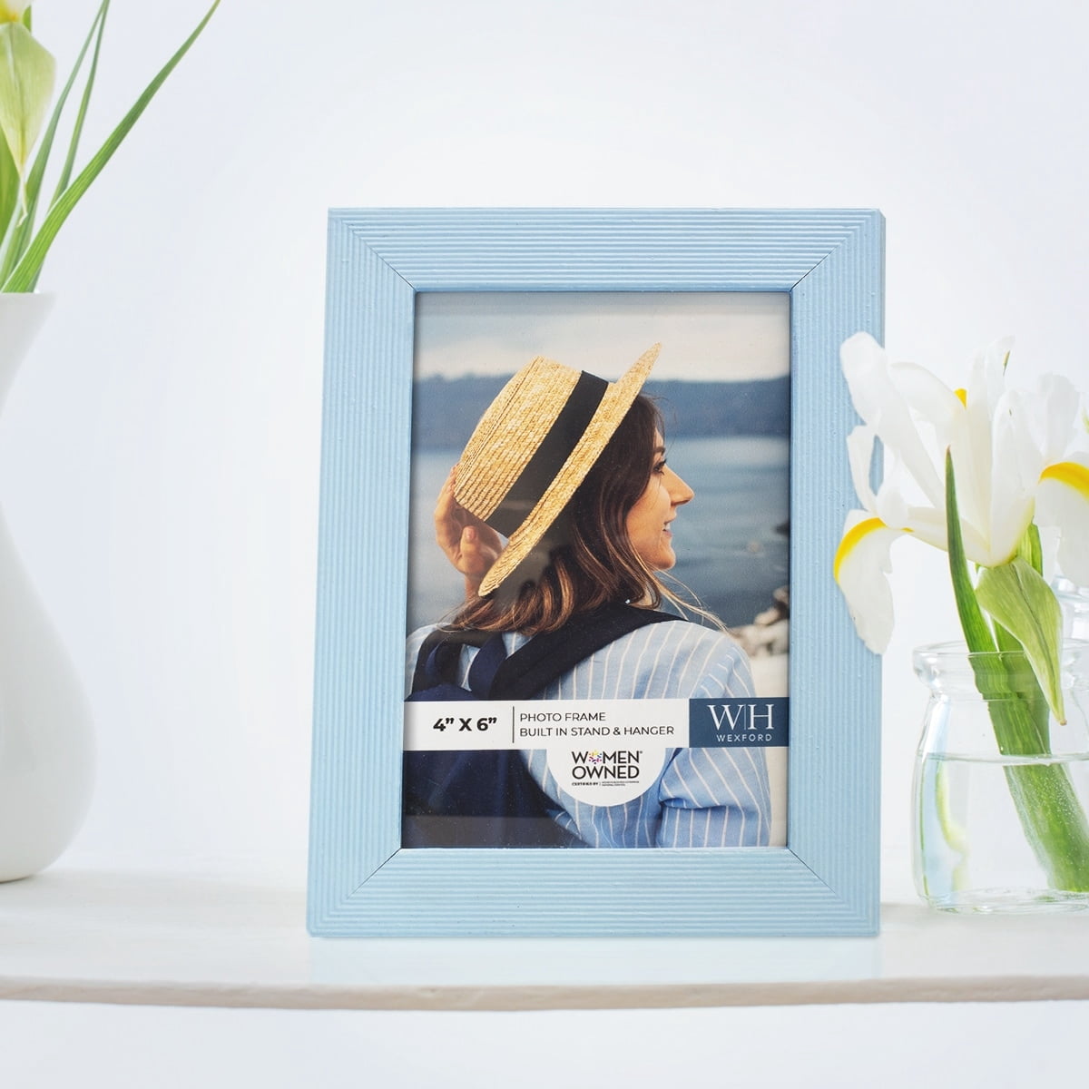 Baby Blue Barnwood Picture Frame, 3.5 x 5