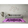thumbnail image 3 of Ahgly Company Indoor Rectangle Oriental Purple Traditional Area Rugs, 2' x 4', 3 of 4