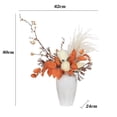thumbnail image 2 of Juego de flores de cerámica china, juego de flores de simulación, mesa Floral naranja, mueble de TV, arreglo, ramo de flores artificiales, 2 of 6
