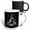 Multicolor, variant on 3drose, Frenchie French Bulldog Dog with Merry Christmas Snow, 11oz Two-tone Black Mug