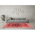 thumbnail image 3 of Ahgly Company Indoor Round Oriental Red Traditional Area Rugs, 3' Round, 3 of 4
